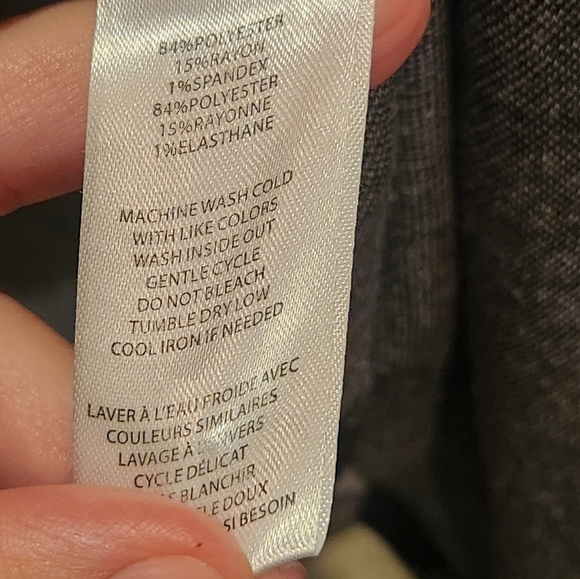 Offbrand Black/Gray Plaid Button Down Shirt, Size Small - Picture 5 of 5